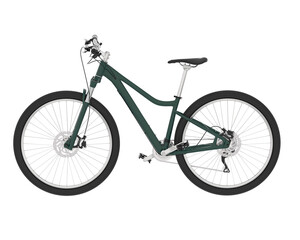 Mountain bike isolated on background. 3d rendering - illustration
