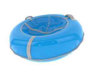 Snow tube isolated on background. 3d rendering - illustration