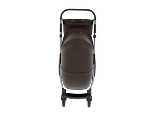 Stroller isolated on background. 3d rendering - illustration