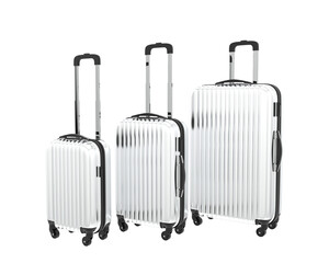 Travel suitcase isolated on background. 3d rendering - illustration