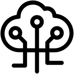 Cloud Sharing Vector Icon