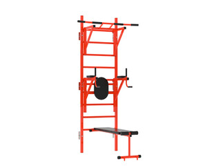 Traction gym equipment isolated on background. 3d rendering - illustration