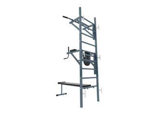 Traction gym equipment isolated on background. 3d rendering - illustration