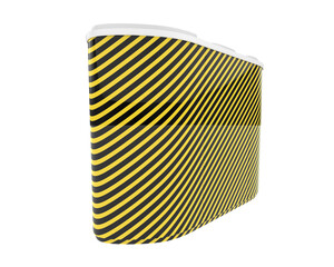 Trash bin isolated on background. 3d rendering - illustration