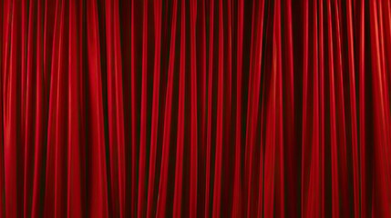 red velvet curtains, red curtain with the image of a movie theater or stage
