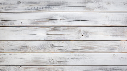 Wood plank white timber texture background. Old wooden wall all have antique cracking furniture painted weathered peeling wallpaper, generative AI - obrazy, fototapety, plakaty