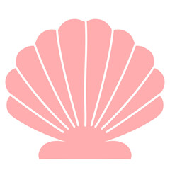 pink shell illustration 