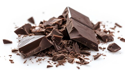 Temptation in Texture: Rich Dark Chocolate Shavings