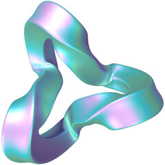 holographic futuristic shapes