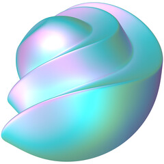 holographic futuristic shapes