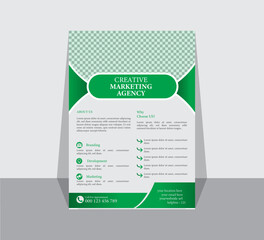 new creative marketing agency flyer design.