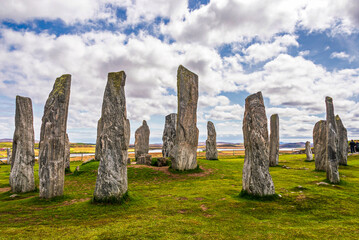 shooting of Calanais standing stones and the area surrounding it, Isle of Lewis, Scotland