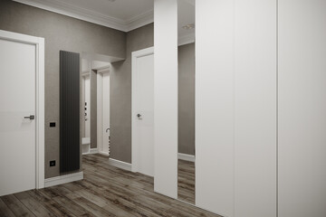 3d rendering contemporary modern interior design