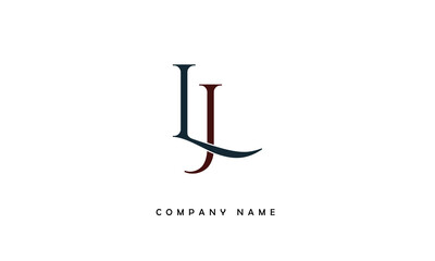 JL, LJ, J, L Abstract Letters Logo Monogram