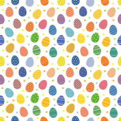 Fototapeten Easter eggs seamless pattern. Easter eggs for Easter holidays design concept © tovovan
