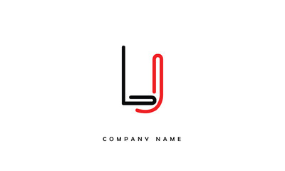 JL, LJ, J, L Abstract Letters Logo Monogram