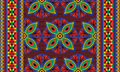 African ethnic native pattern.Traditional kente,ankara,kitenge,chitenge,capulana african wax print fabric pattern.Abstract vector motif pattern.For fabric,clothing,blanket,carpet,woven,wrap,decoration