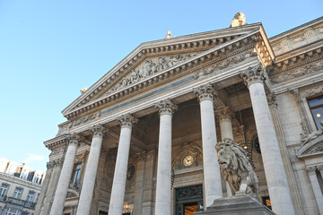 Fototapeta premium Belgique Bruxelles bourse finances monument tourisme