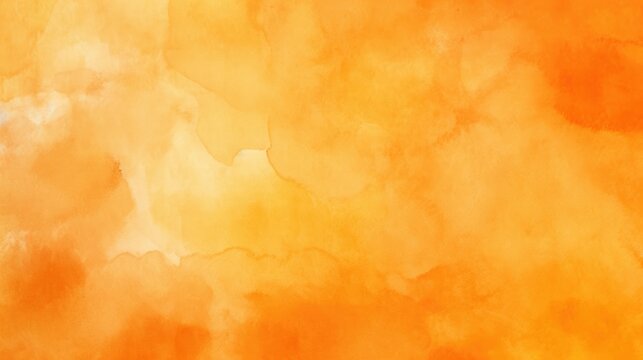 Thanksgiving Orange Watercolor Background: Abstract Art with Unique Texture and Vibrant Colours