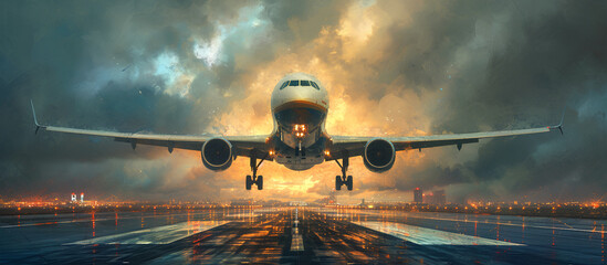 airplane for landing