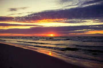 Baltic sea. Sunset. Sunrise. Sea. 