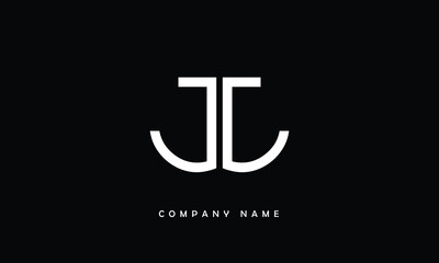 Fototapeta premium JJ, JJ Abstract Letters Logo Monogram