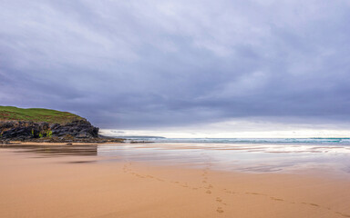 seascape inside the Eoropie Beach close to the village of Ness, Isle of Lewis, Scotland