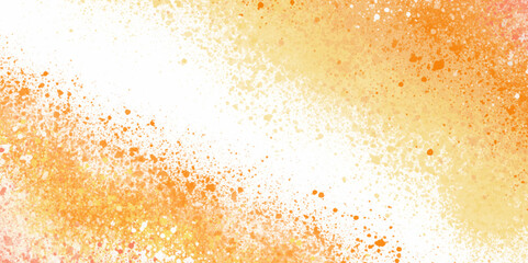  colourful powder explosion on white background. Colorful dust explode. Yellow, gold,brown   isolated on white background. Graphic design element style concept for banner, flyer, poster,