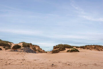 seascape inside the Eoropie Beach close to the village of Ness, Isle of Lewis, Scotland