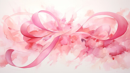 abstract background symbol of pink ribbon.