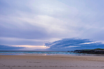 Fototapeta premium seascape inside the Eoropie Beach close to the village of Ness, Isle of Lewis, Scotland