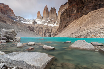 Nice view of Torres Del Paine National Park, Chile.