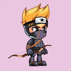 2d character animation archery bow and arrow pose 1