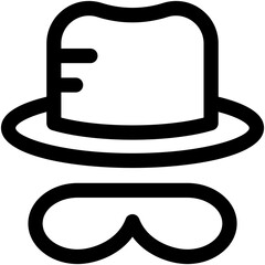 Hipster Vector Icon