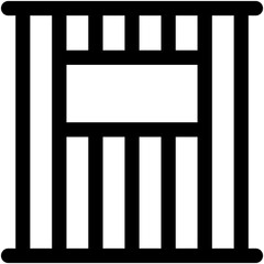 Prison Cell Vector Icon