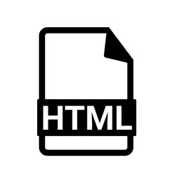 HTML document file icon 