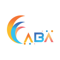 ABA letter technology logo design on white background. ABA creative initials letter business logo concept. ABA uppercase monogram logo and typography for technology, business and real estate brand.
