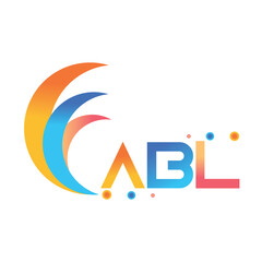 ABL letter technology logo design on white background. ABL creative initials letter business logo concept. ABL uppercase monogram logo and typography for technology, business and real estate brand.
