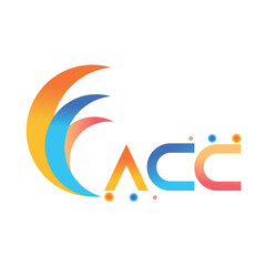 ACC letter technology logo design on white background. ACC creative initials letter business logo concept. ACC uppercase monogram logo and typography for technology, business and real estate brand.
