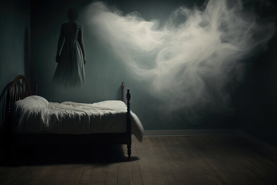 Somnambulism or sleepwalking abstract background