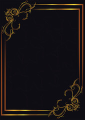 frame with floral ornament