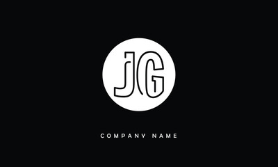JG, GJ, J, G Abstract Letters Logo Monogram
