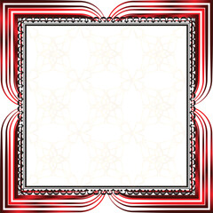 frame with red hearts