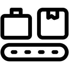 Conveyor Belt Vector Icon 