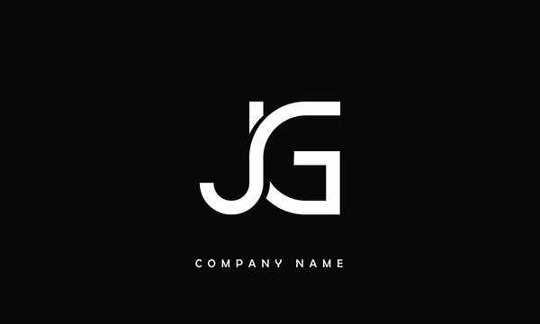 JG, GJ, J, G Abstract Letters Logo Monogram
