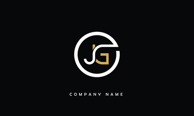 JG, GJ, J, G Abstract Letters Logo Monogram