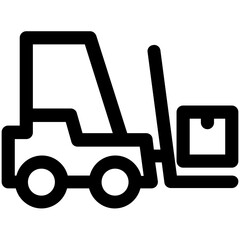 Forklift Vector Icon