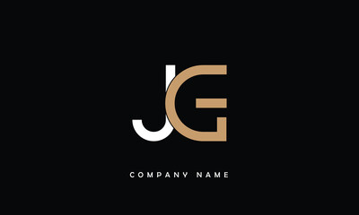 JG, GJ, J, G Abstract Letters Logo Monogram