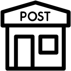 Post Office Vector Icon - obrazy, fototapety, plakaty