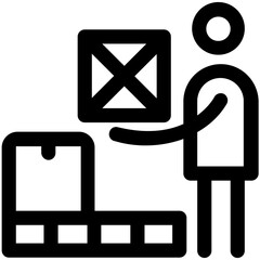 Courier Service Vector Icon